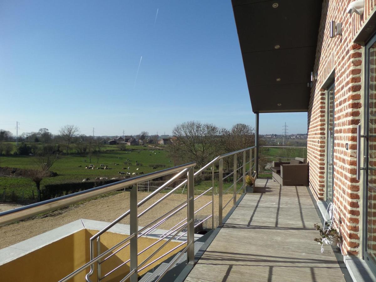 Les Coteaux Du Vinave Bed & Breakfast Herve Bagian luar foto
